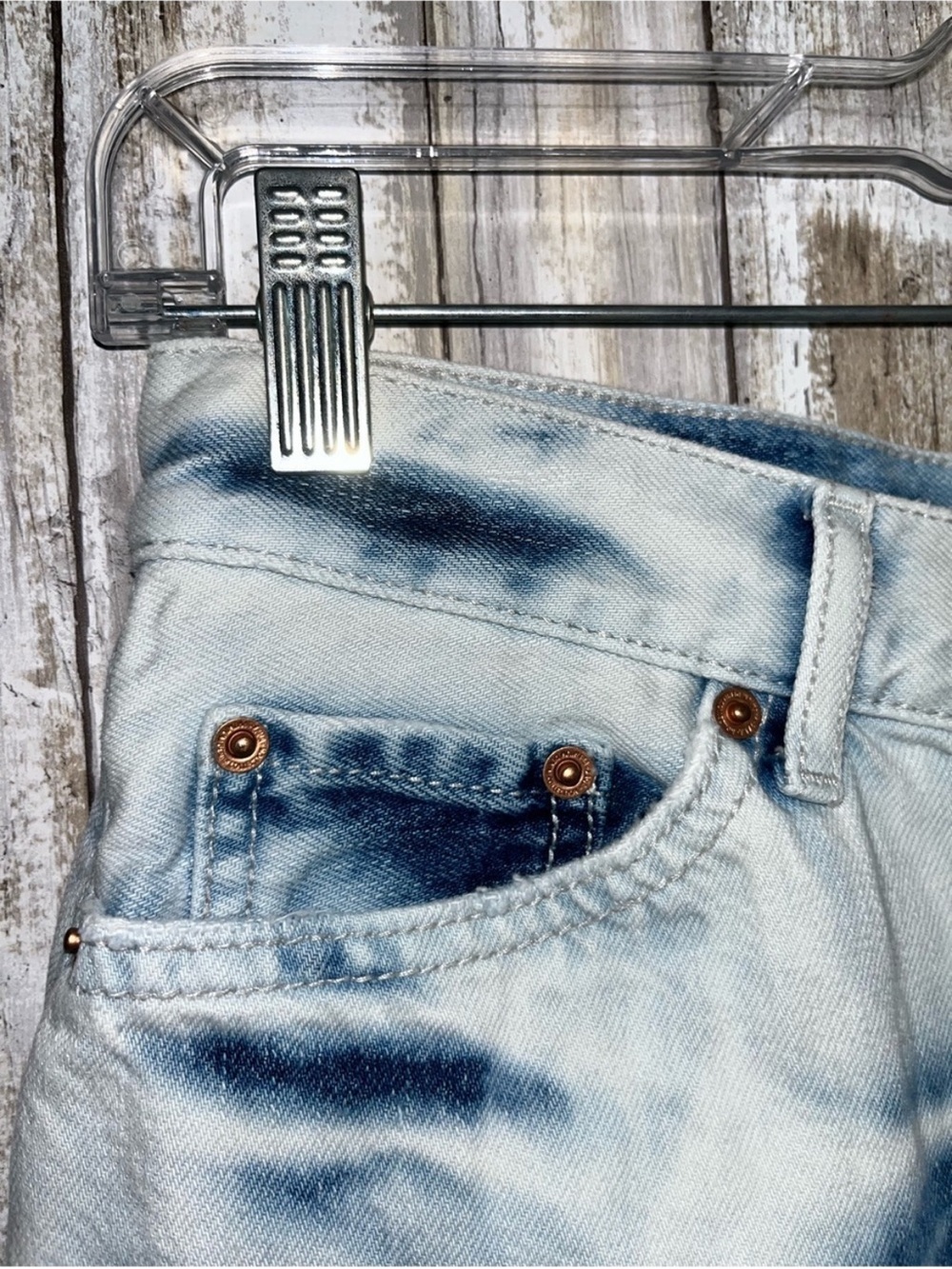 Zara Tie Dye Denim Mini Skirt High Rise Raw Hem Festival Y2K Size S - Picture 4 of 6